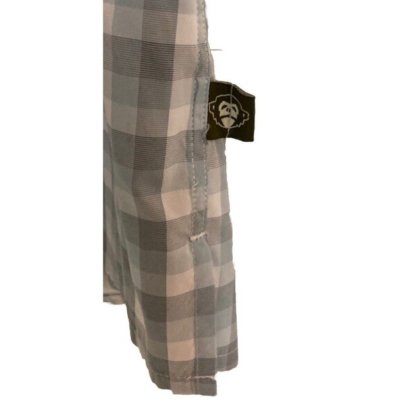 Men's Howler Brothers Long Sleeve Shirt Vented Pearl Snap Blue Gray Checks Sz Sm - Picture 7 of 8